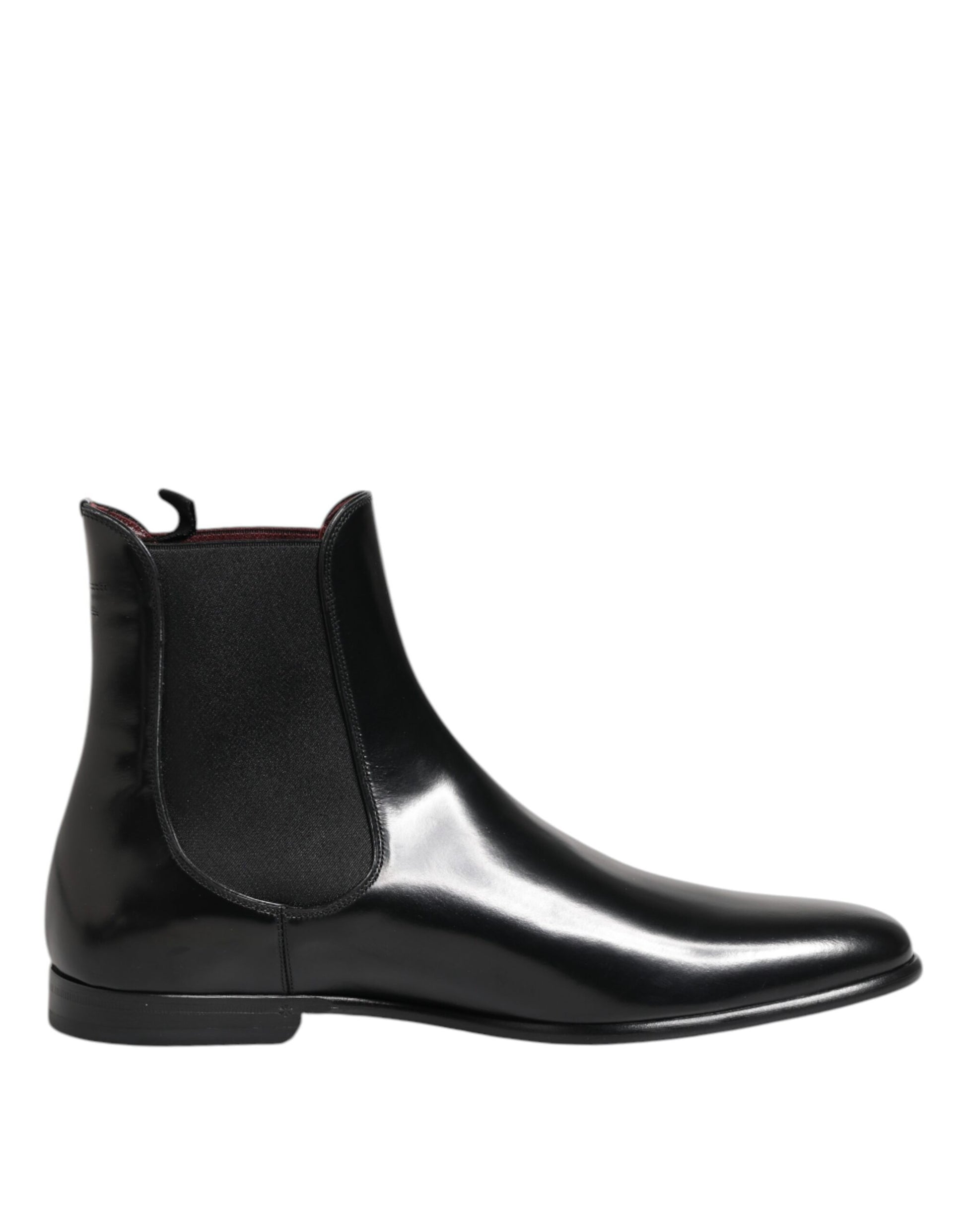 Dolce & Gabbana Black Chelsea Slip On Mid Calf Boots Shoes - ACCEXO