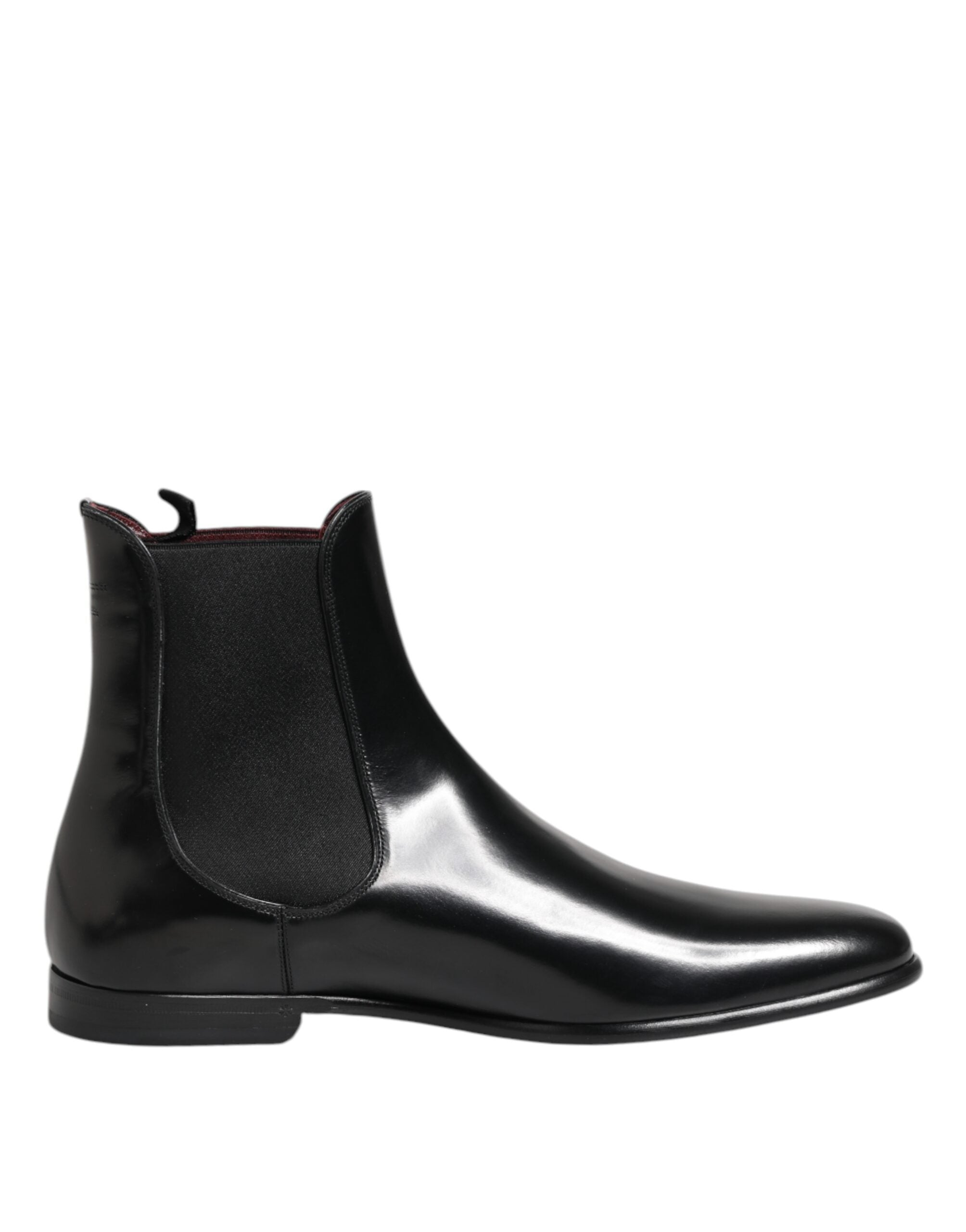 Dolce & Gabbana Black Chelsea Slip On Mid Calf Boots Shoes - ACCEXO