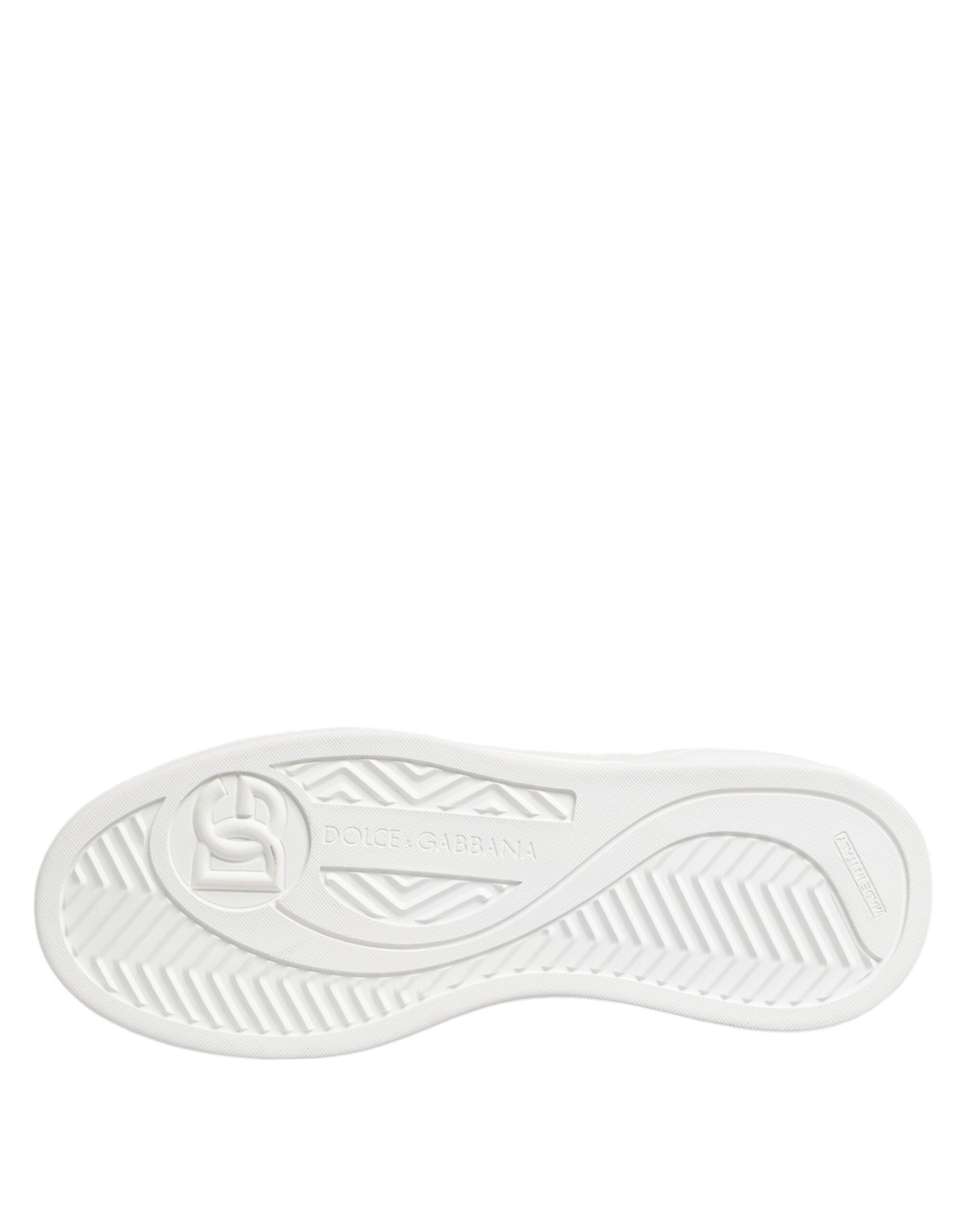 Dolce & Gabbana White Miami Leather Low Top Sneakers Shoes - ACCEXO