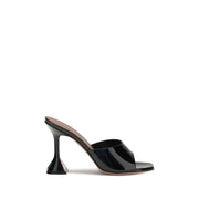 Amina Muaddi Patent-leather Lupita Sandals - ACCEXO