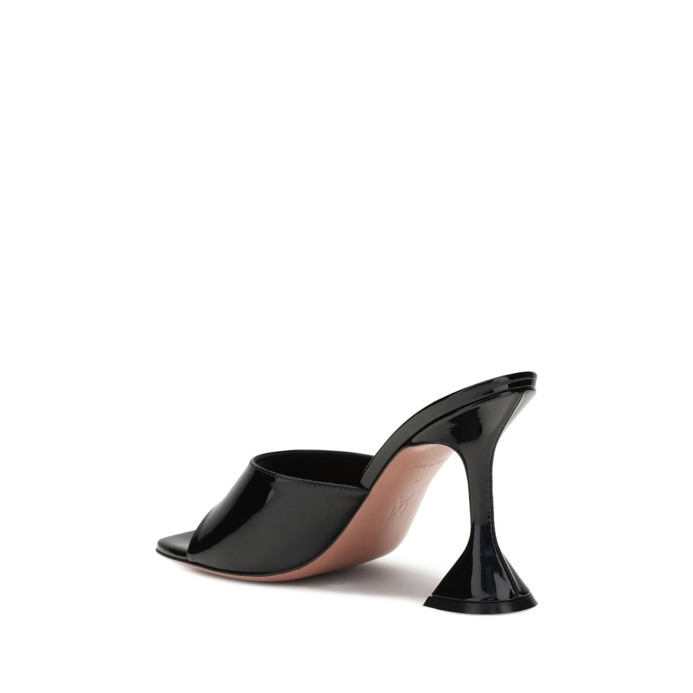 Amina Muaddi Patent-leather Lupita Sandals - ACCEXO