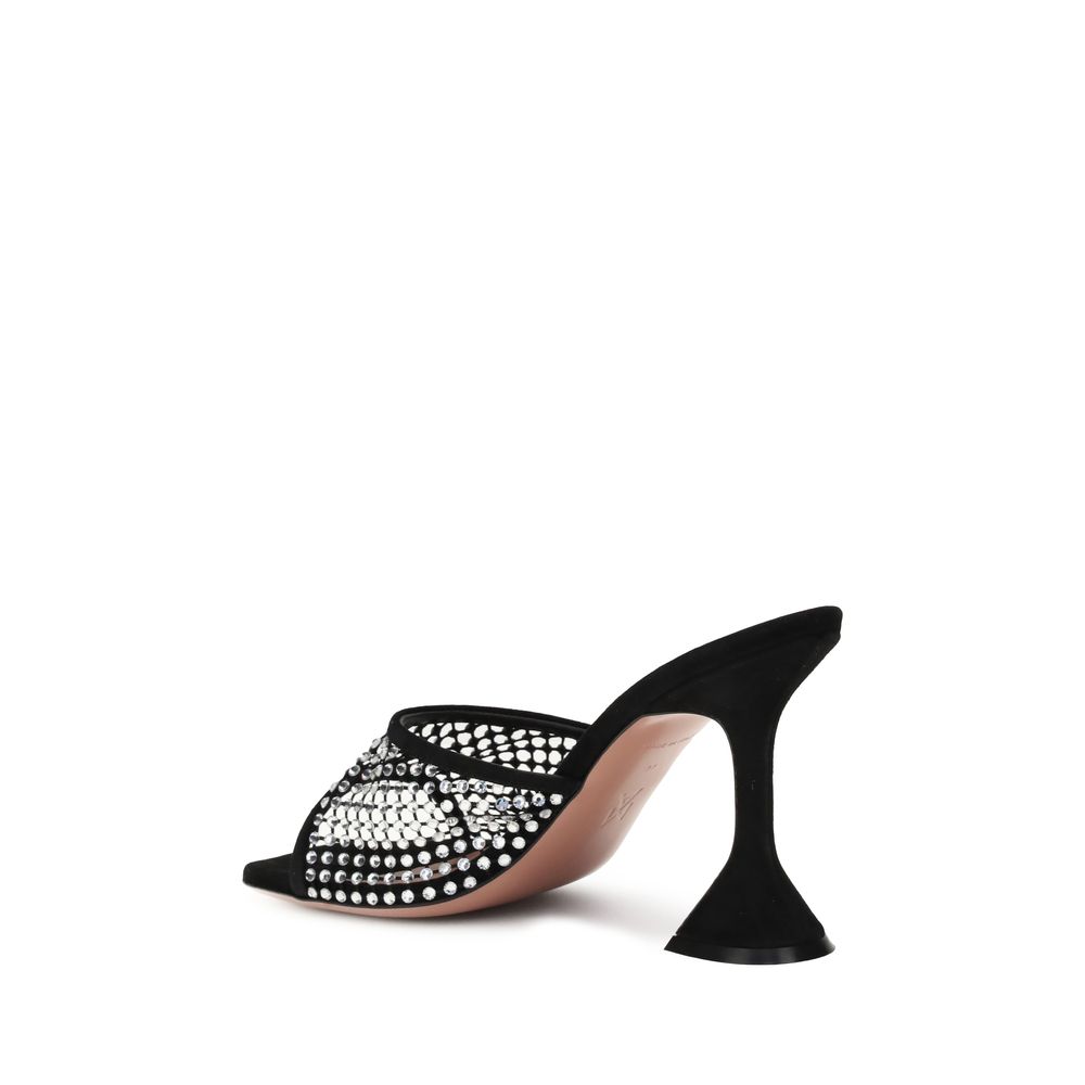 Amina Muaddi Lupita Crystal Sandals - ACCEXO