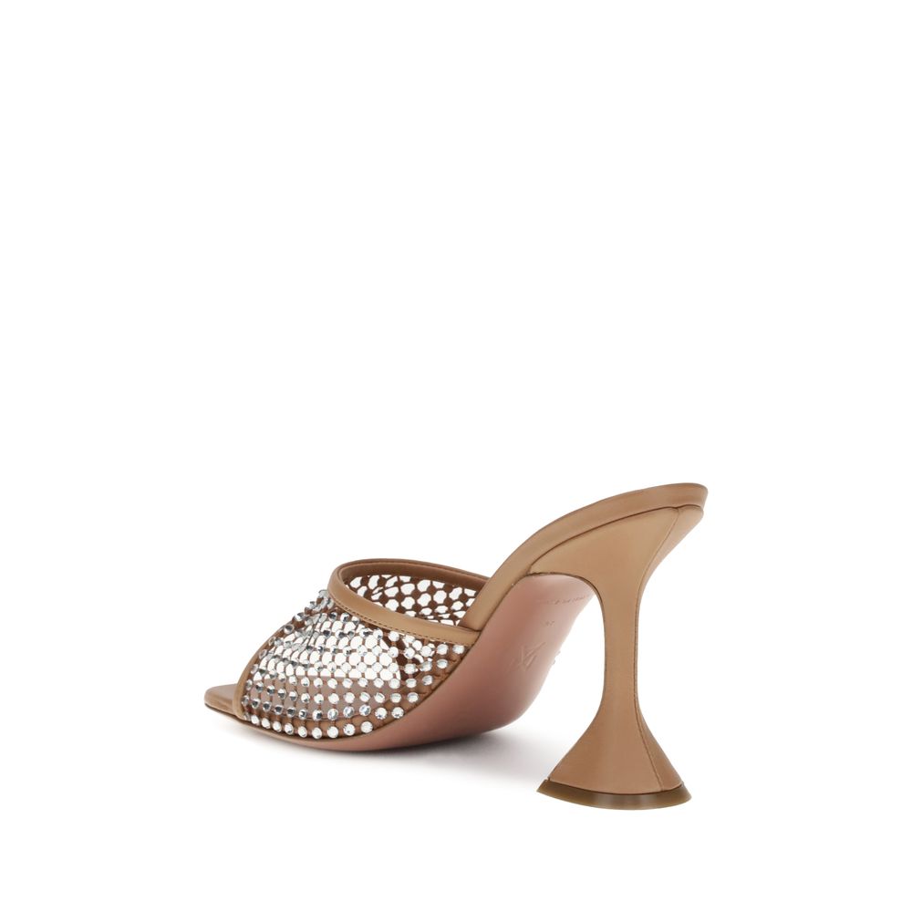 Amina Muaddi Lupita Crystal Sandals - ACCEXO