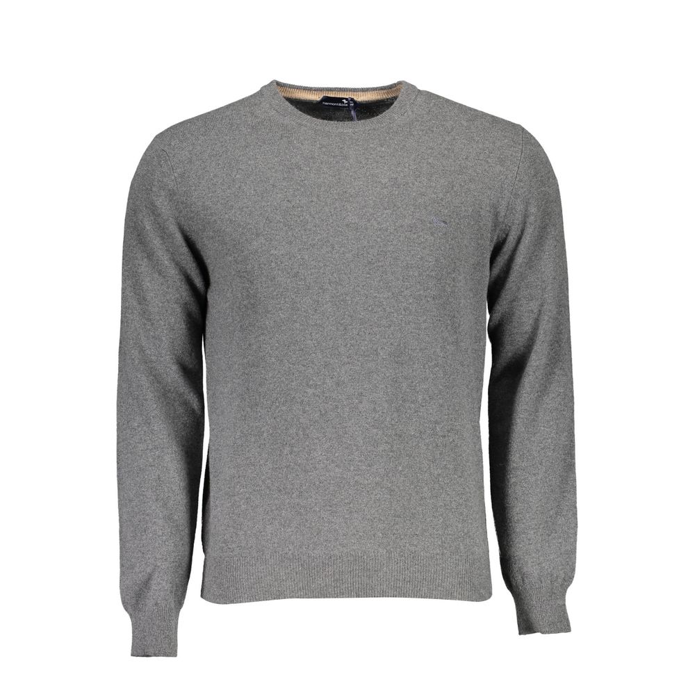 Harmont & Blaine Gray Wool Sweater - ACCEXO