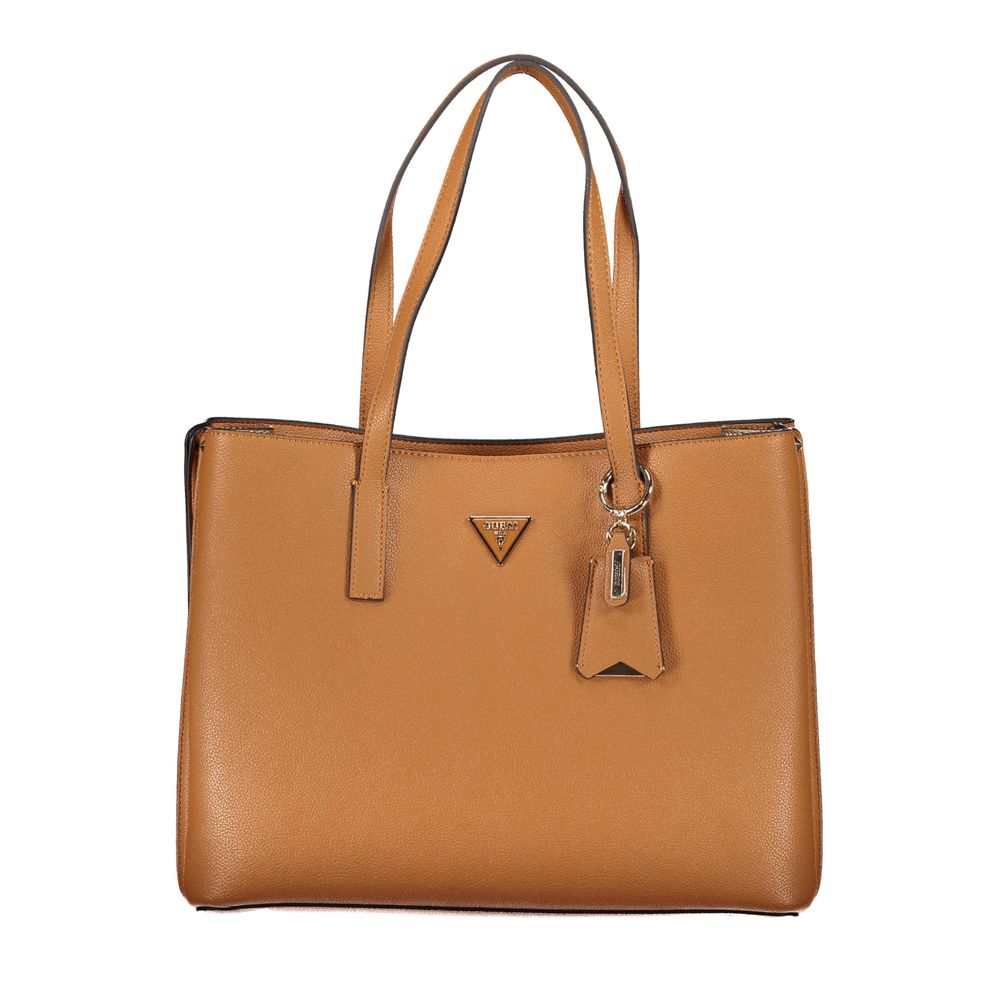 Guess Jeans Brown Polyethylene Handbag - ACCEXO