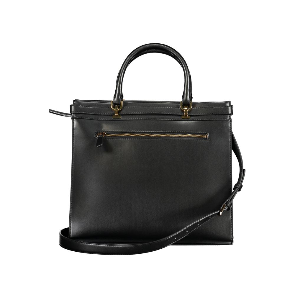 Guess Jeans Black Polyethylene Handbag - ACCEXO