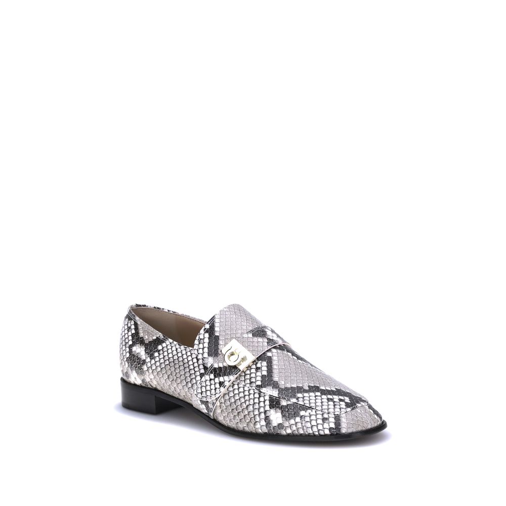 Ferragamo Python print leather Loafers - ACCEXO