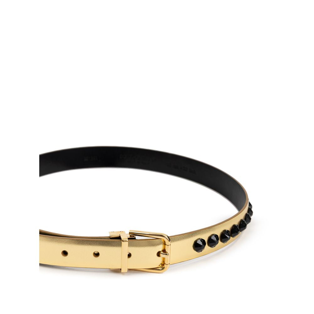 Dolce & Gabbana Gold Leather Belt - ACCEXO