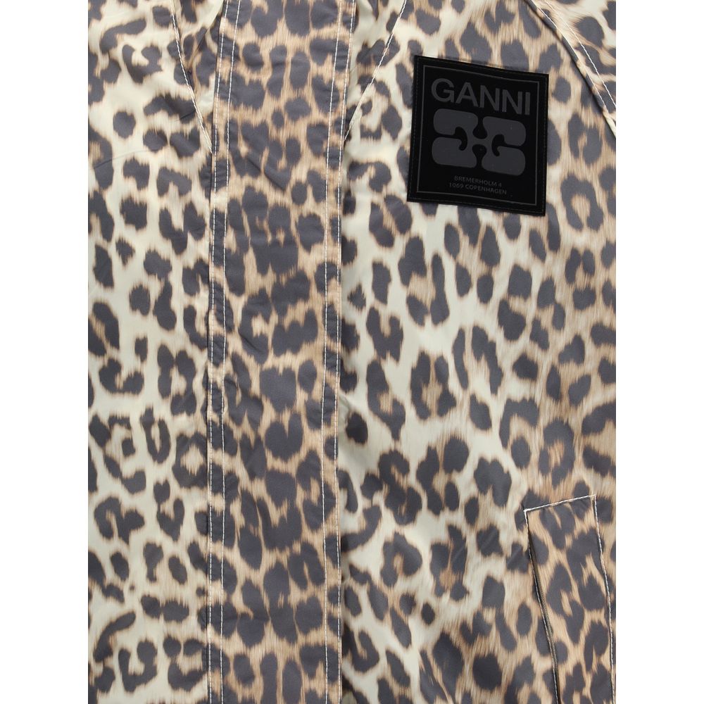 Ganni Leopard raincoat Jacket - ACCEXO