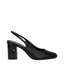 Max Mara Black Leather High Heel Pumps