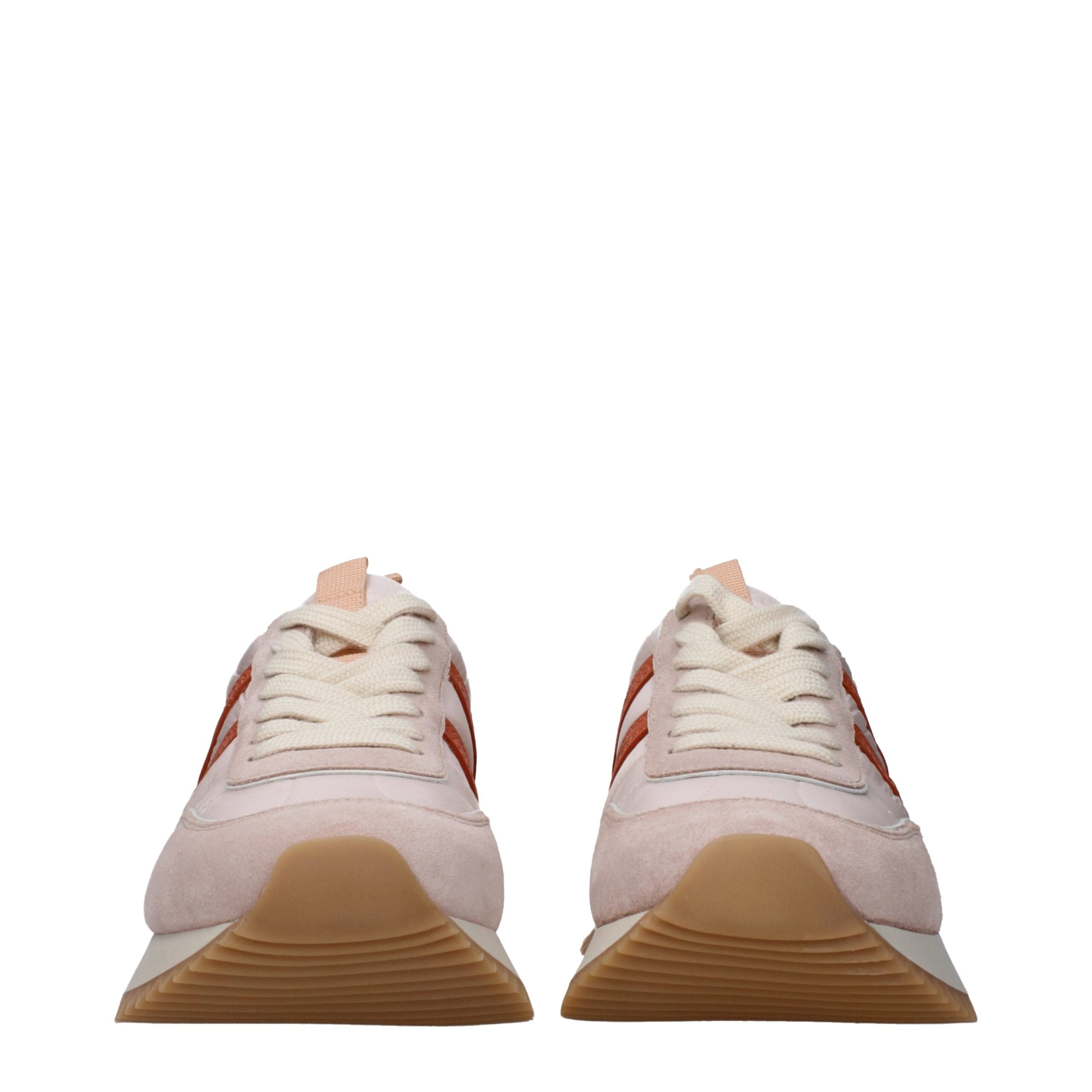 Moncler Pink Fabric Chunky Sneakers
