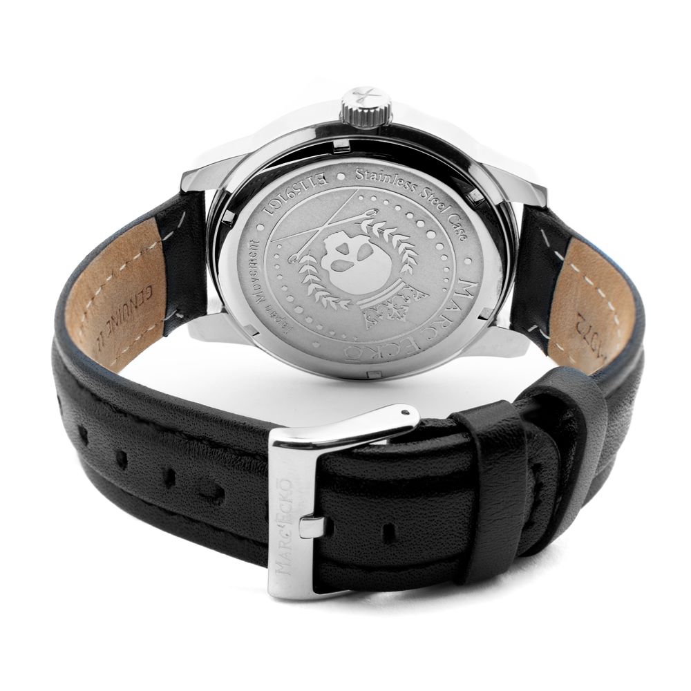 Marc Ecko Black Leather Watch - ACCEXO