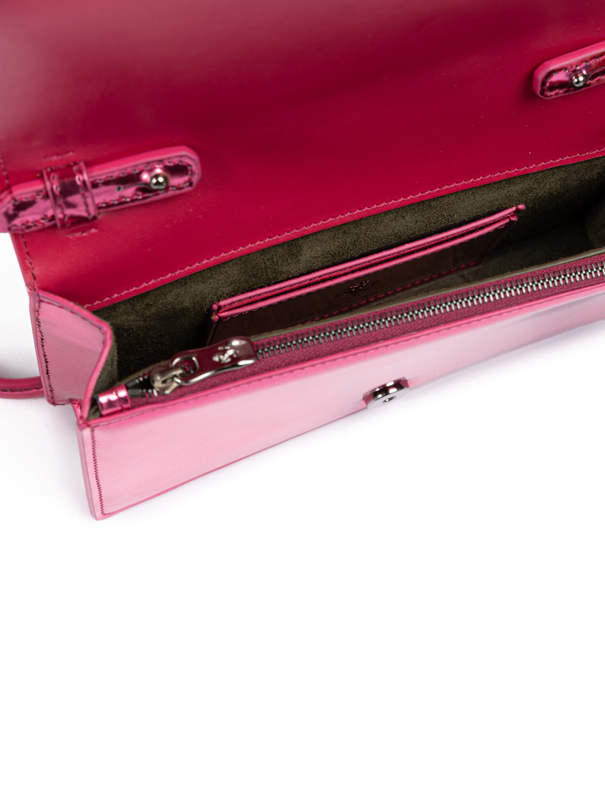 Ferrari Metal Pink GT patent leather bag with chain - ACCEXO