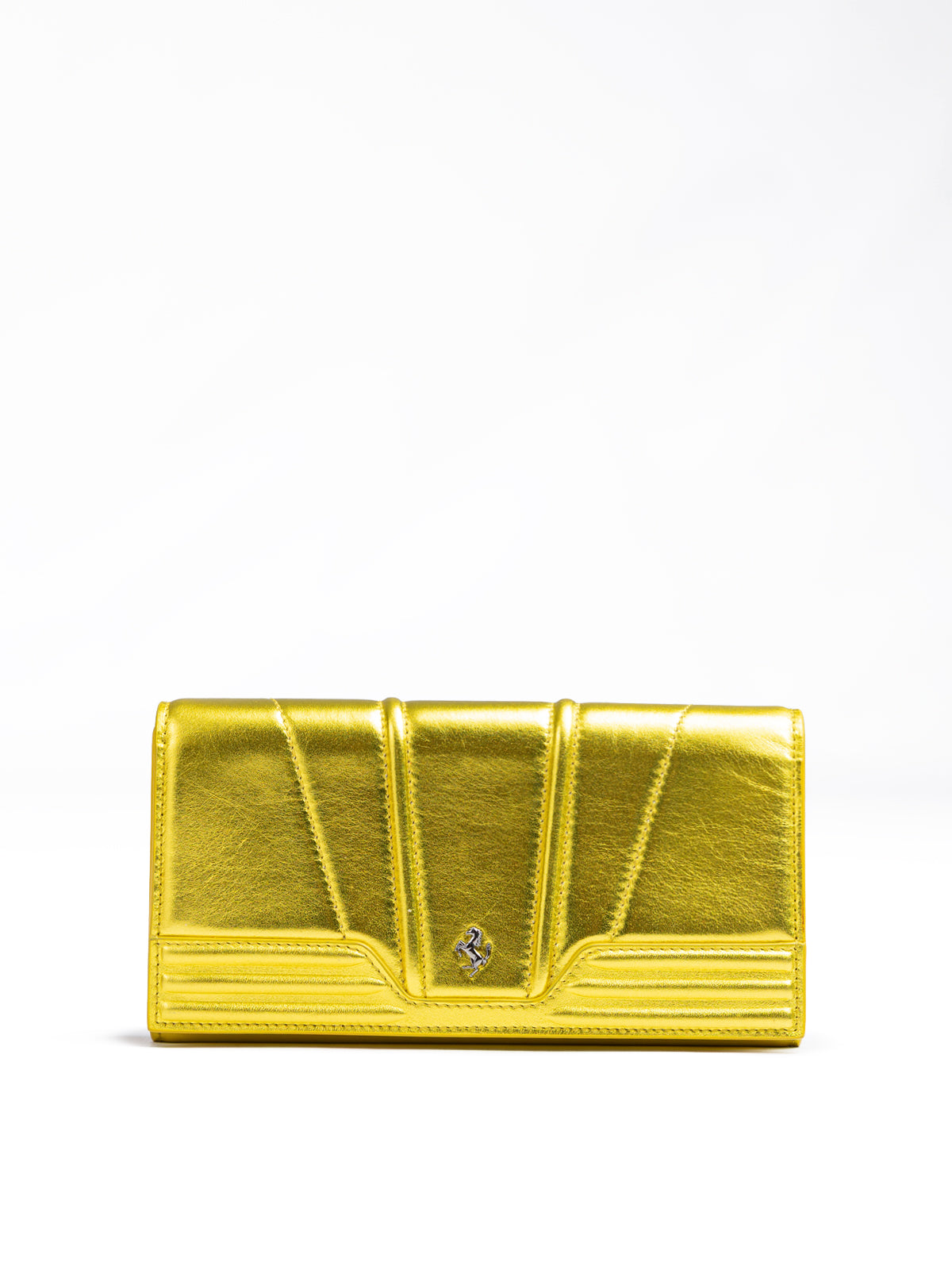 Ferrari Metal Yellow GT patent leather purse - ACCEXO