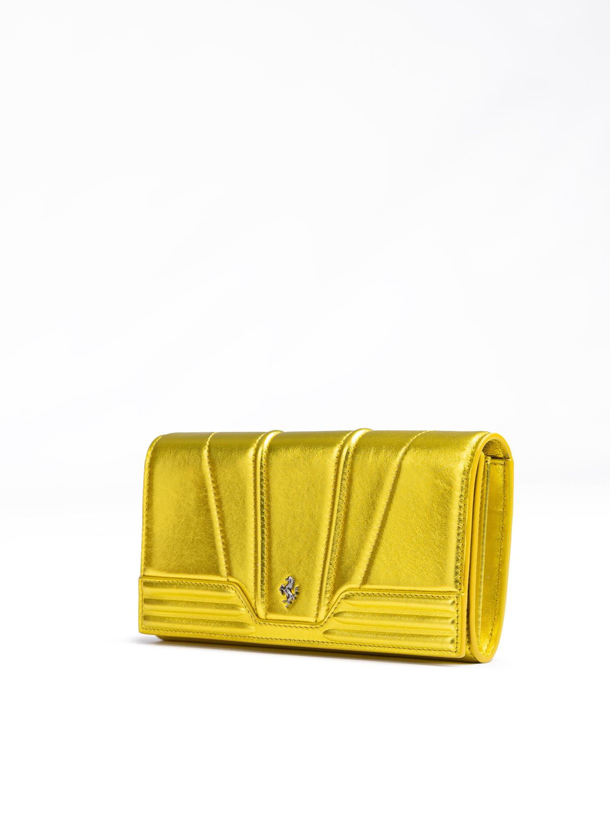 Ferrari Metal Yellow GT patent leather purse - ACCEXO