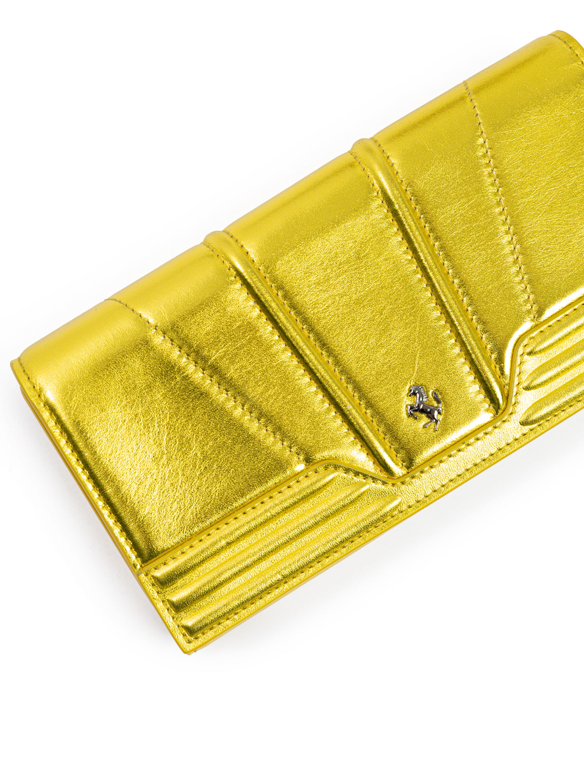 Ferrari Metal Yellow GT patent leather purse - ACCEXO