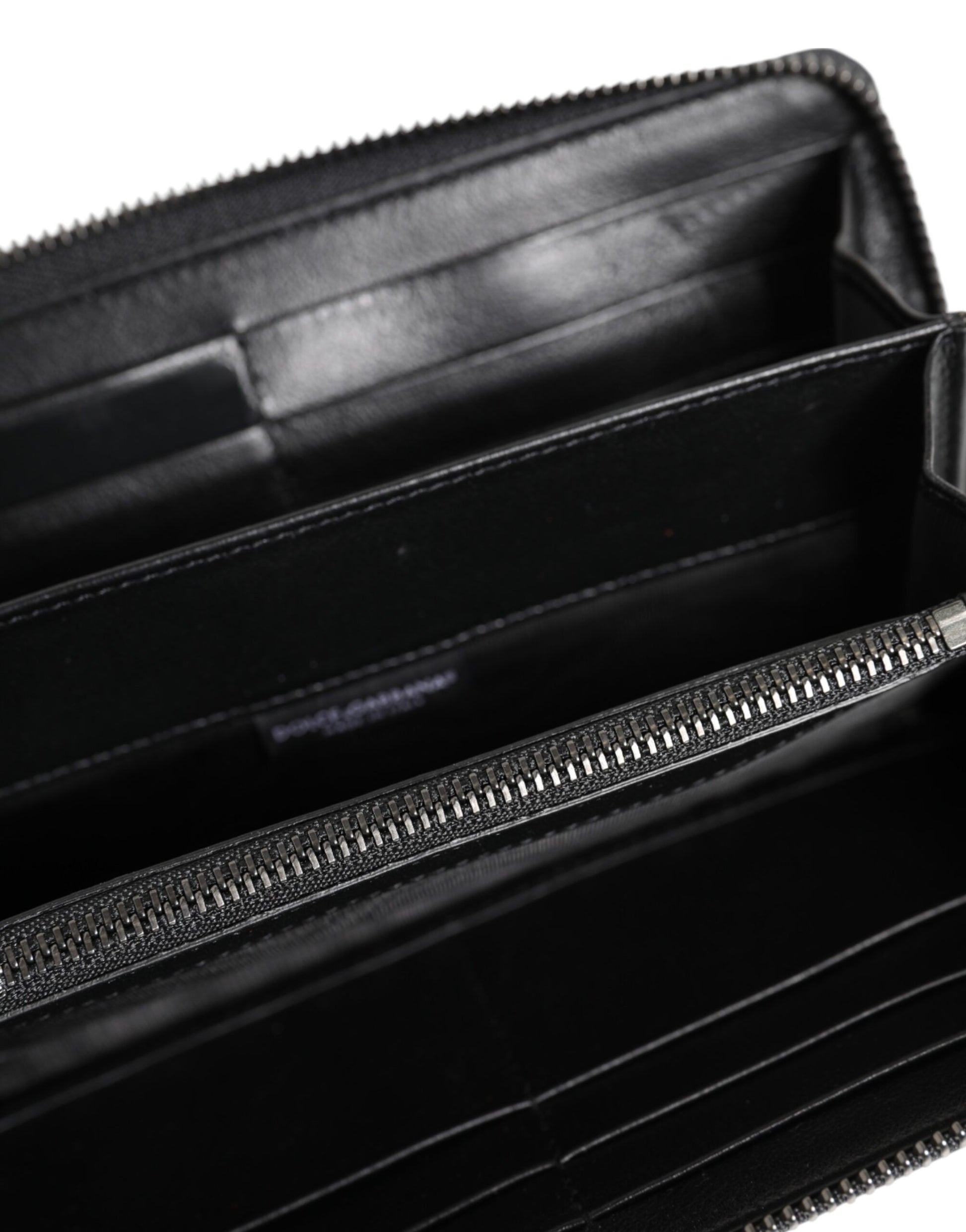 Dolce & Gabbana Black Blue Exotic Leather Men Continental Clutch Wallet - ACCEXO