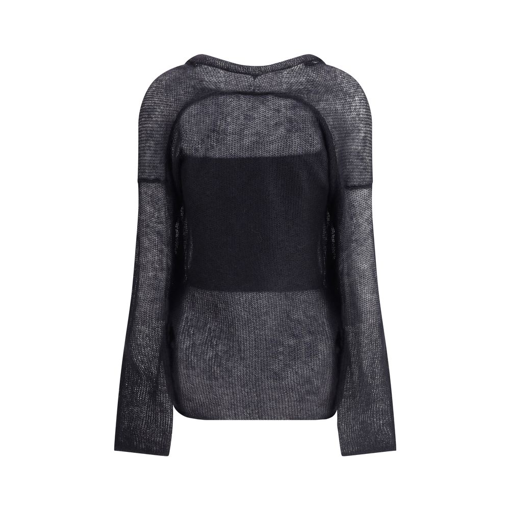 Giorgio Armani Double-breasted cardigan and top in a wool and mohair blend Twin-set - ACCEXO