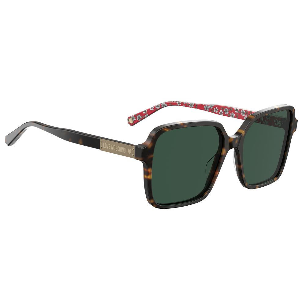 Love Moschino Brown Acetate Sunglasses - ACCEXO