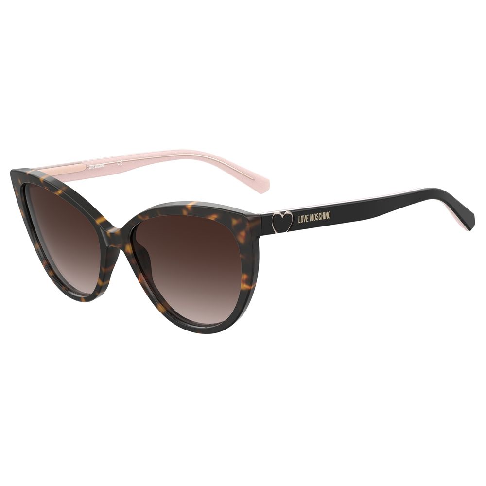 Love Moschino Brown Acetate Sunglasses - ACCEXO