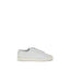 Saint Laurent White Calf Leather Bos Taurus Low Top Sneakers