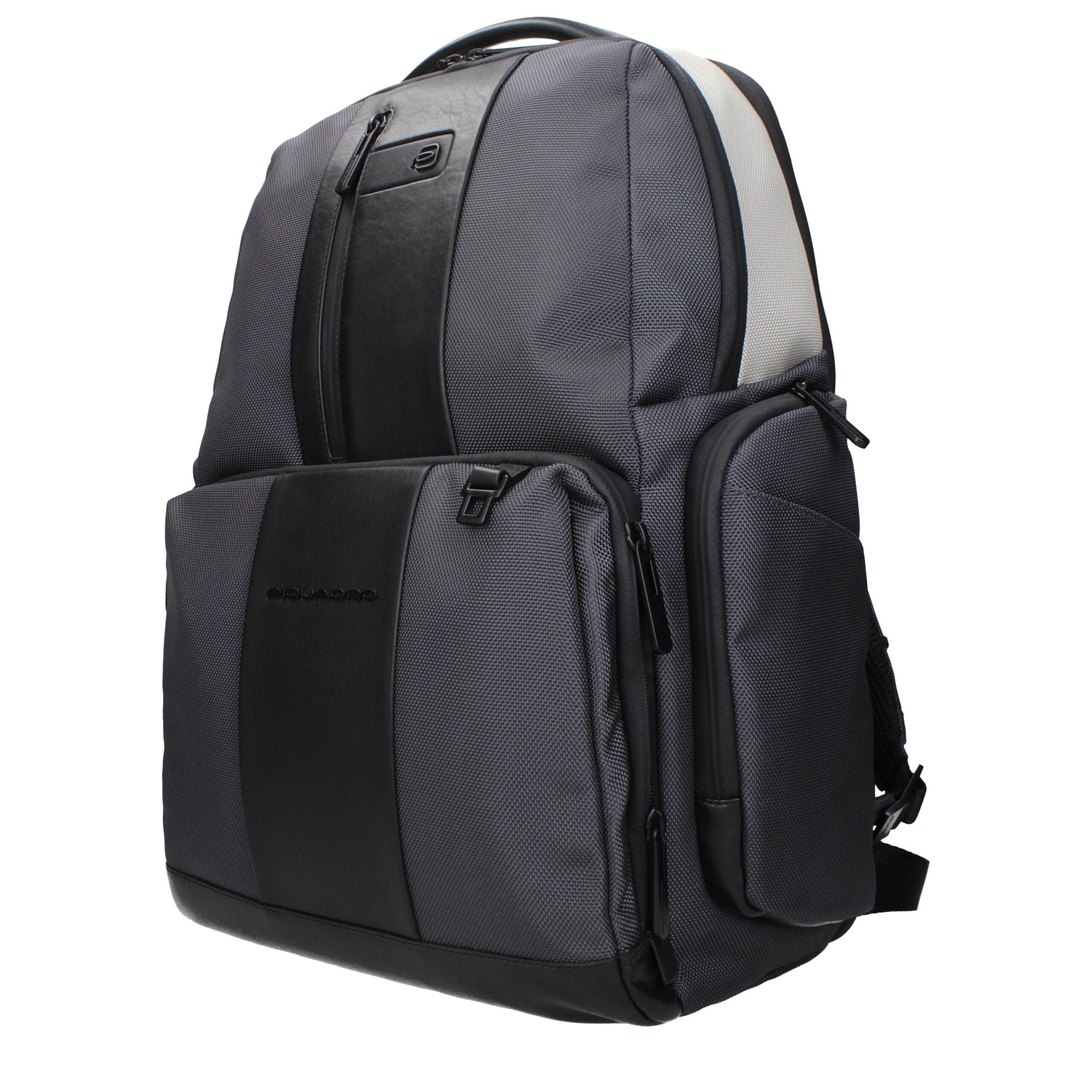 Piquadro Gray Nylon Backpacks