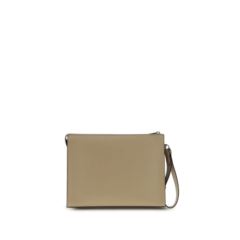 Fendi Leather and FF canvas Clutch - ACCEXO