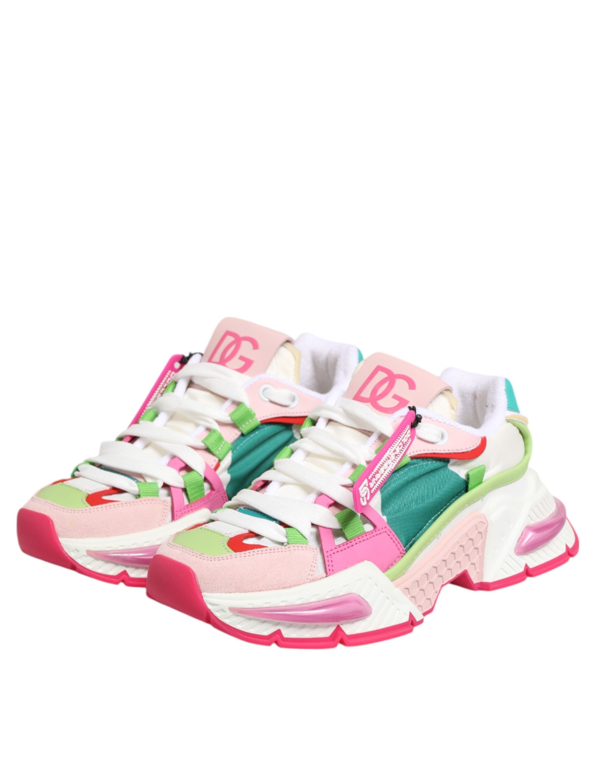 Dolce & Gabbana Multicolor Leather Airmaster Low Top Sneaker Shoes - ACCEXO