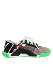 Dolce & Gabbana Multicor DG Logo Leopard Cherry Sneaker Shoes - ACCEXO