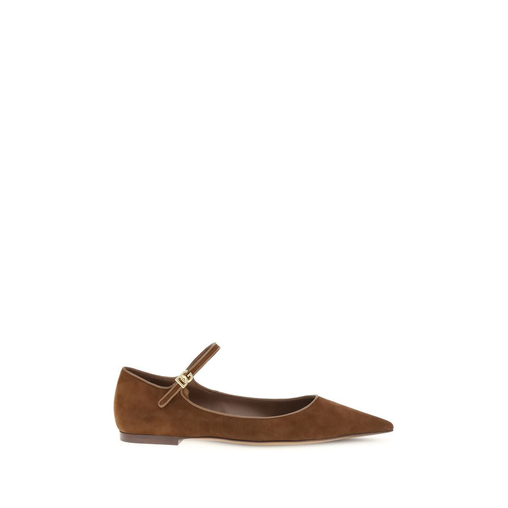 Dolce & Gabbana Suede and nappa leather Ballerinas - ACCEXO