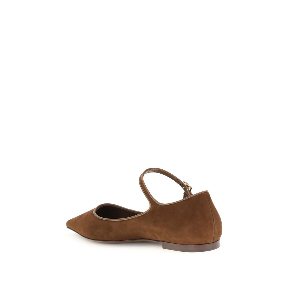 Dolce & Gabbana Suede and nappa leather Ballerinas - ACCEXO