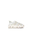 PINKO White Calf Leather Bos Taurus Chunky Sneakers
