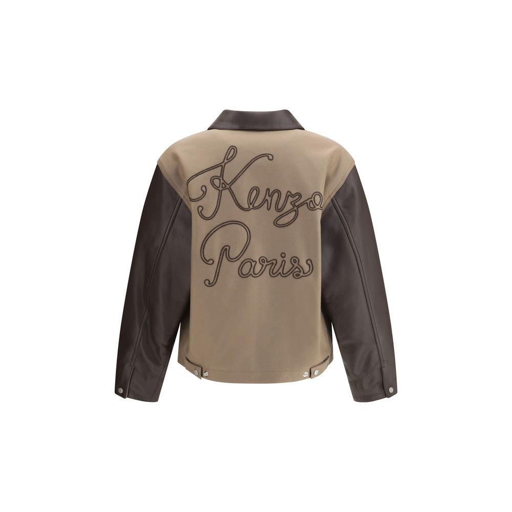 Kenzo Wool and leather college Jacket - ACCEXO