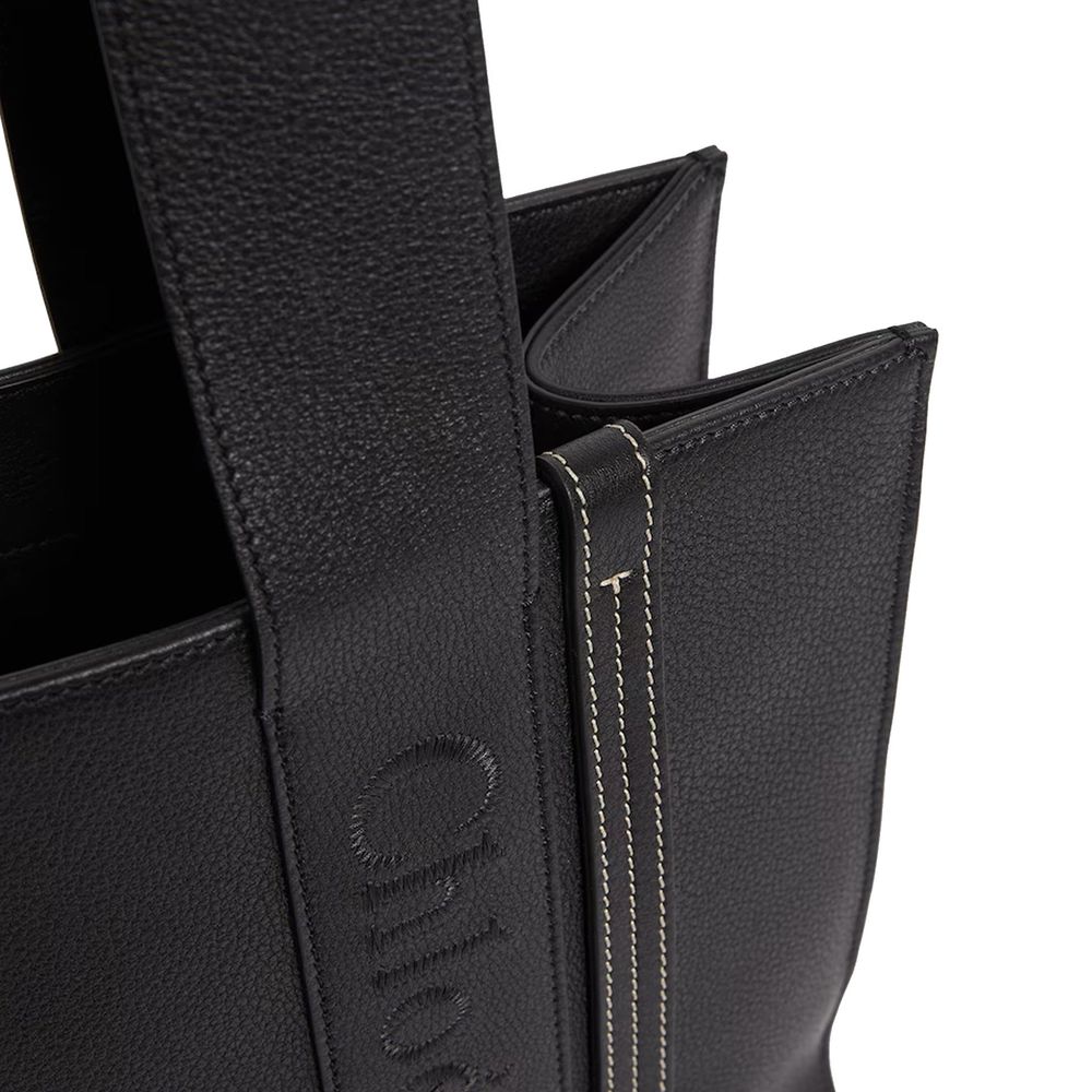 Chloé Chloe Woody Medium Leather Tote Bag