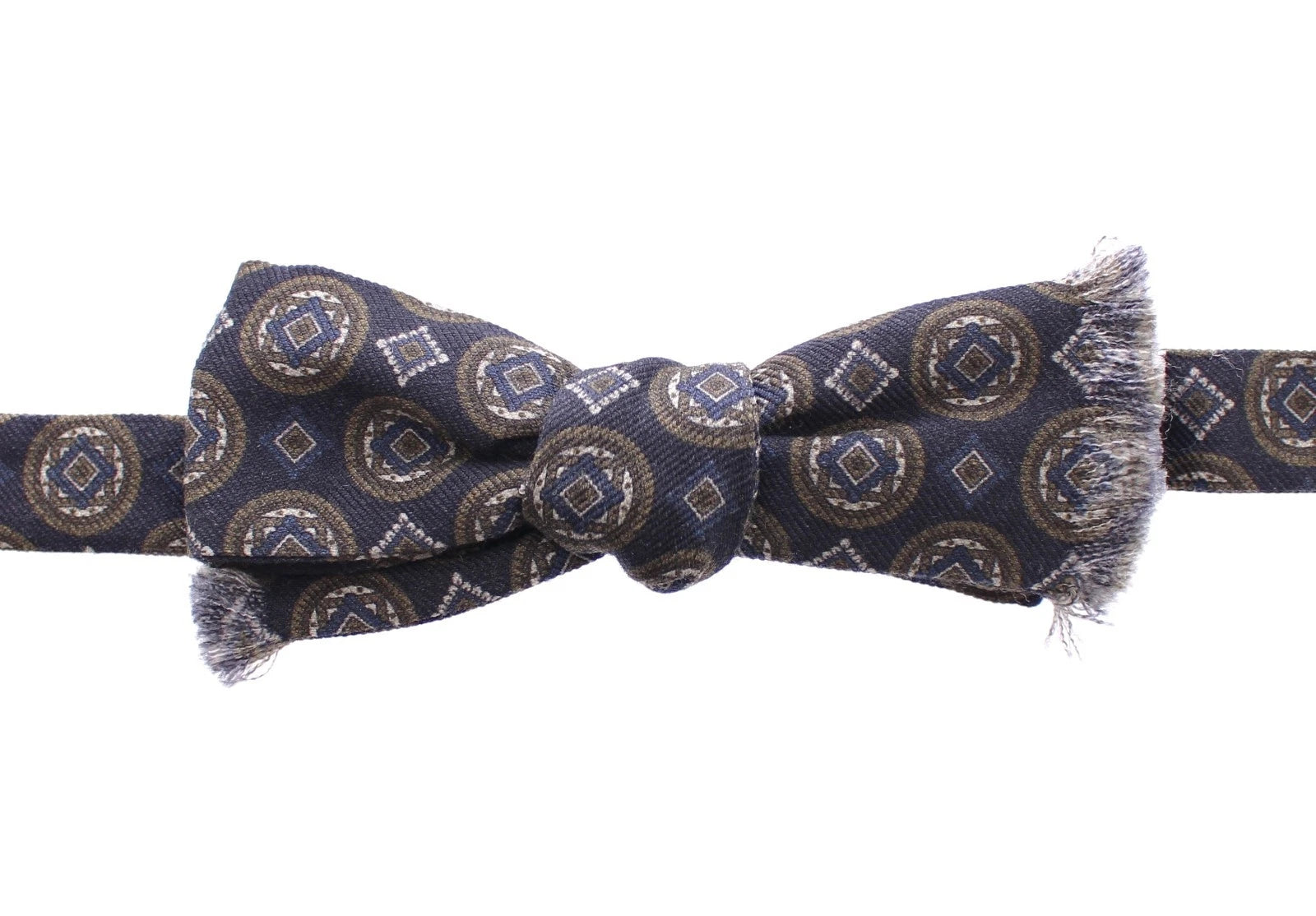 Dolce & Gabbana Blue Silk Baroque Fantasi Tied Bow Tie Papillon - ACCEXO