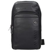 Piquadro Black Leather Crossbody Bags