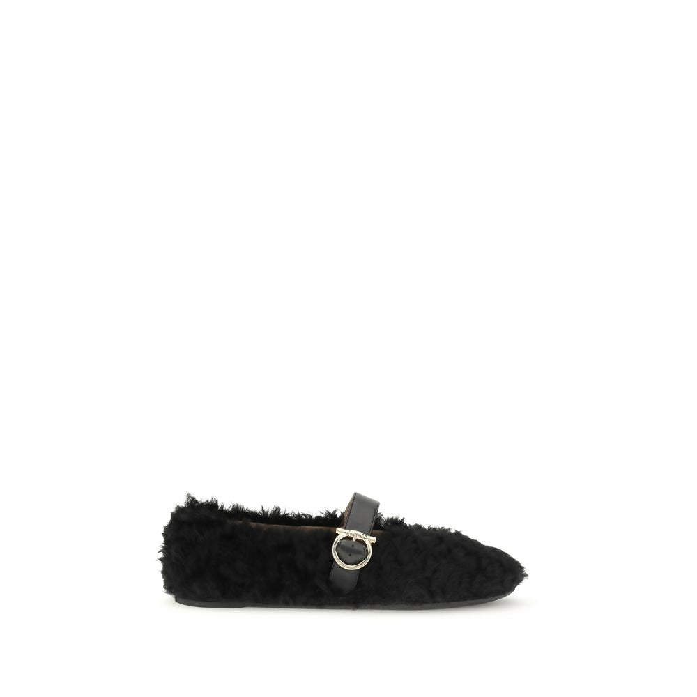 Ferragamo Gancini-embellished Ballerinas - ACCEXO