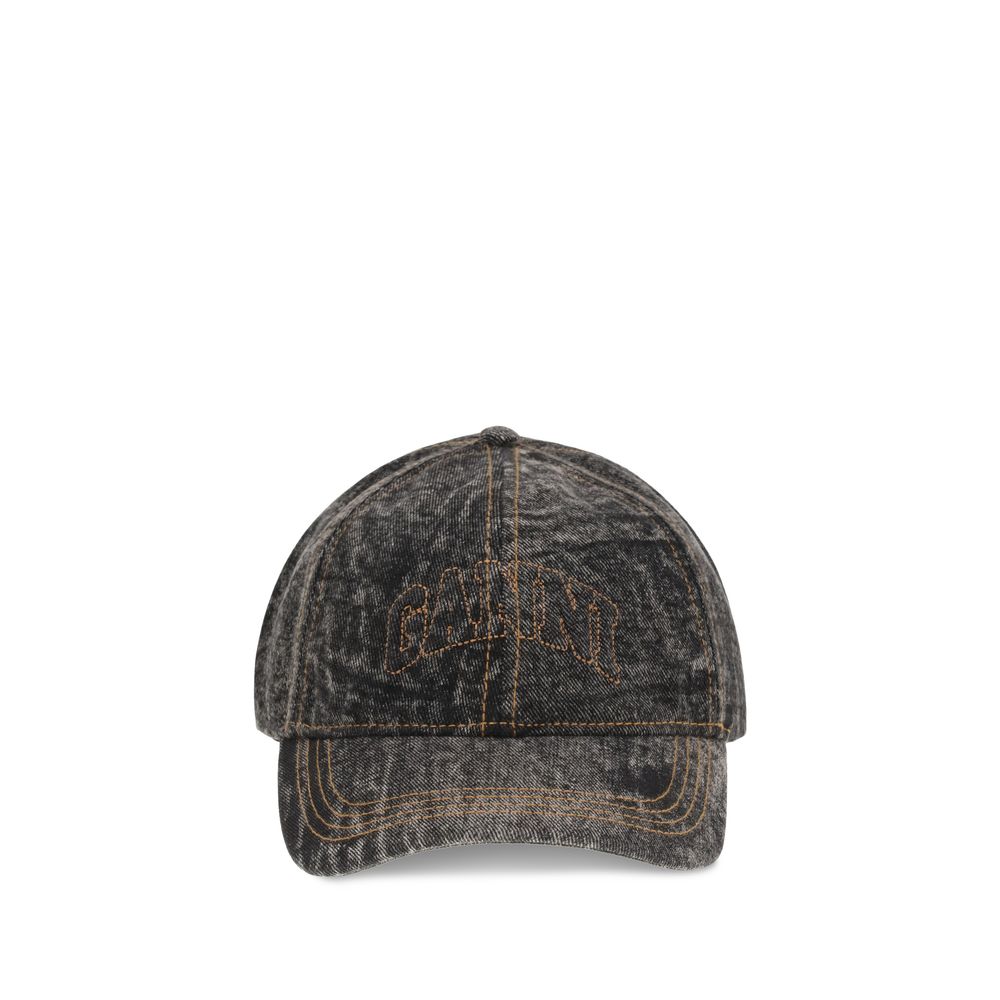 Ganni Denim Baseball Hat - ACCEXO