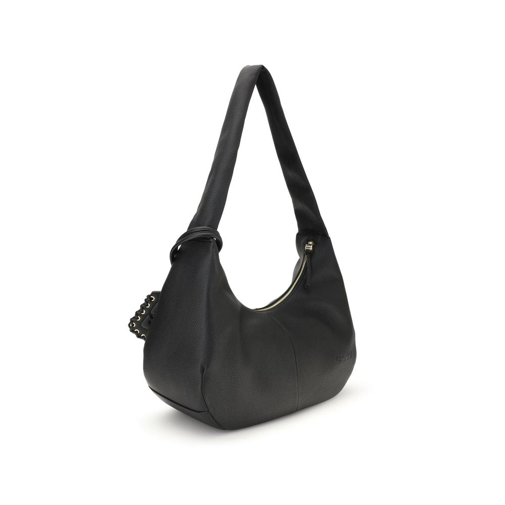 Ganni Leather hobo Shoulder Bag - ACCEXO