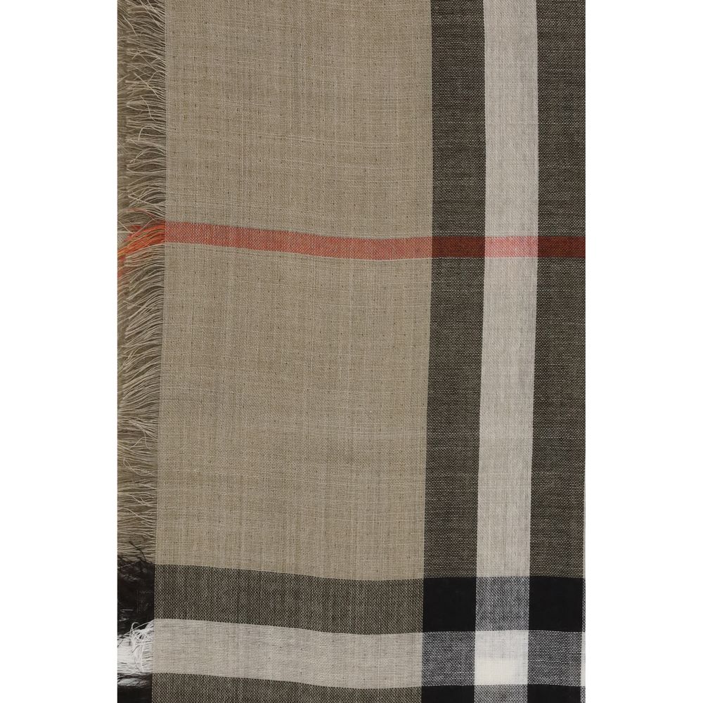 Burberry Check Reversible Wool and Silk Scarf - ACCEXO