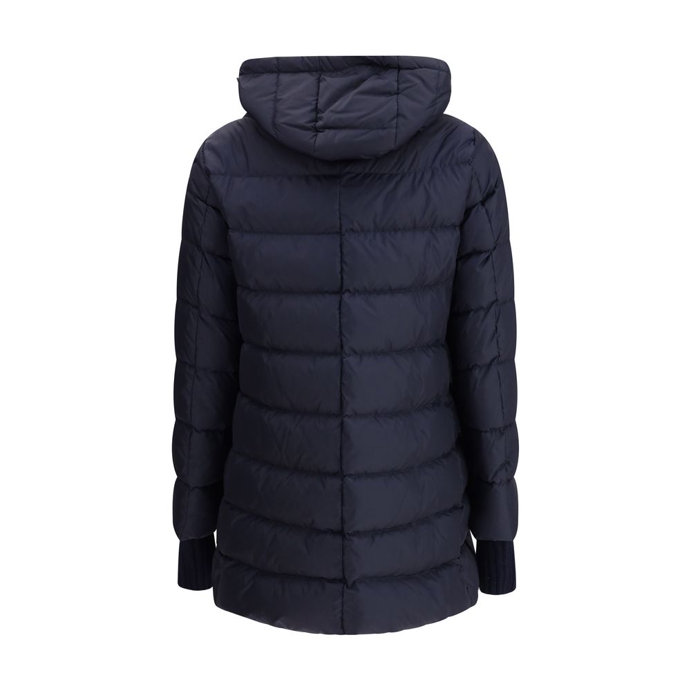 Herno Hooded Down Jacket in dark blue - ACCEXO