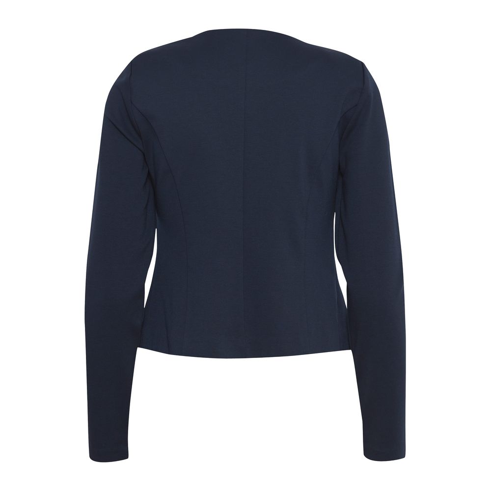 ICHI Blue Polyester Blazer - ACCEXO