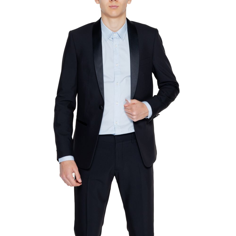 Antony Morato Black Polyester Blazer - ACCEXO
