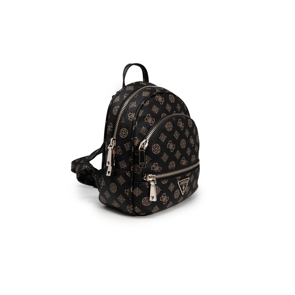 Guess Brown Polyethylene Backpack - ACCEXO