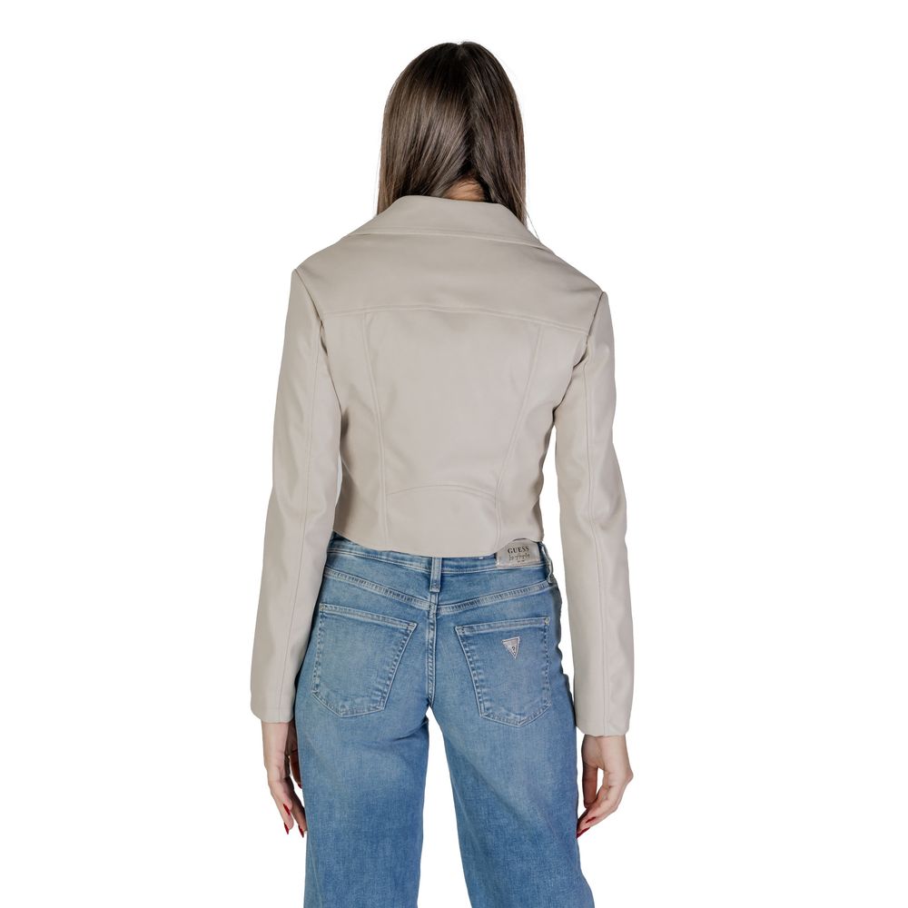 Guess Beige Polyethylene Jackets & Coat - ACCEXO