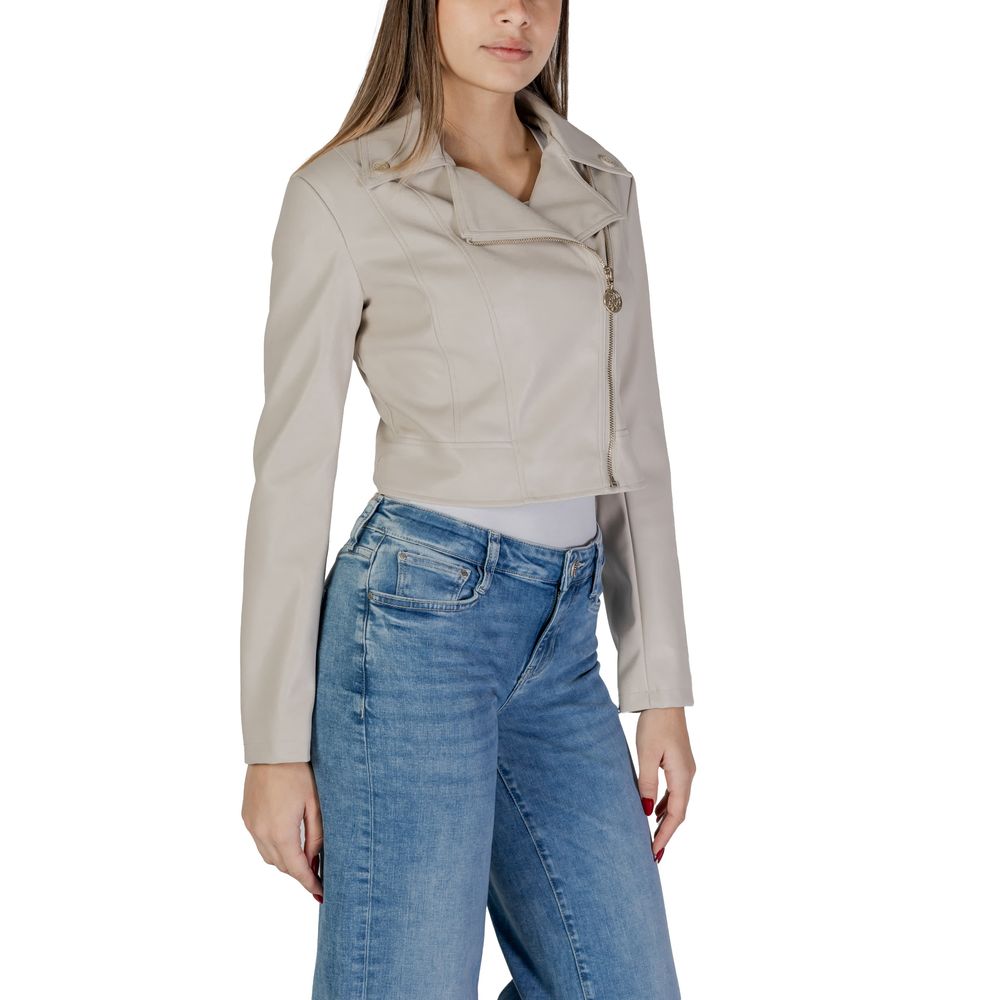 Guess Beige Polyethylene Jackets & Coat - ACCEXO