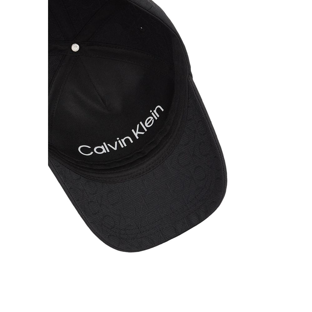 Calvin Klein Black Recycled Polyester Caps Baseball Hat - ACCEXO