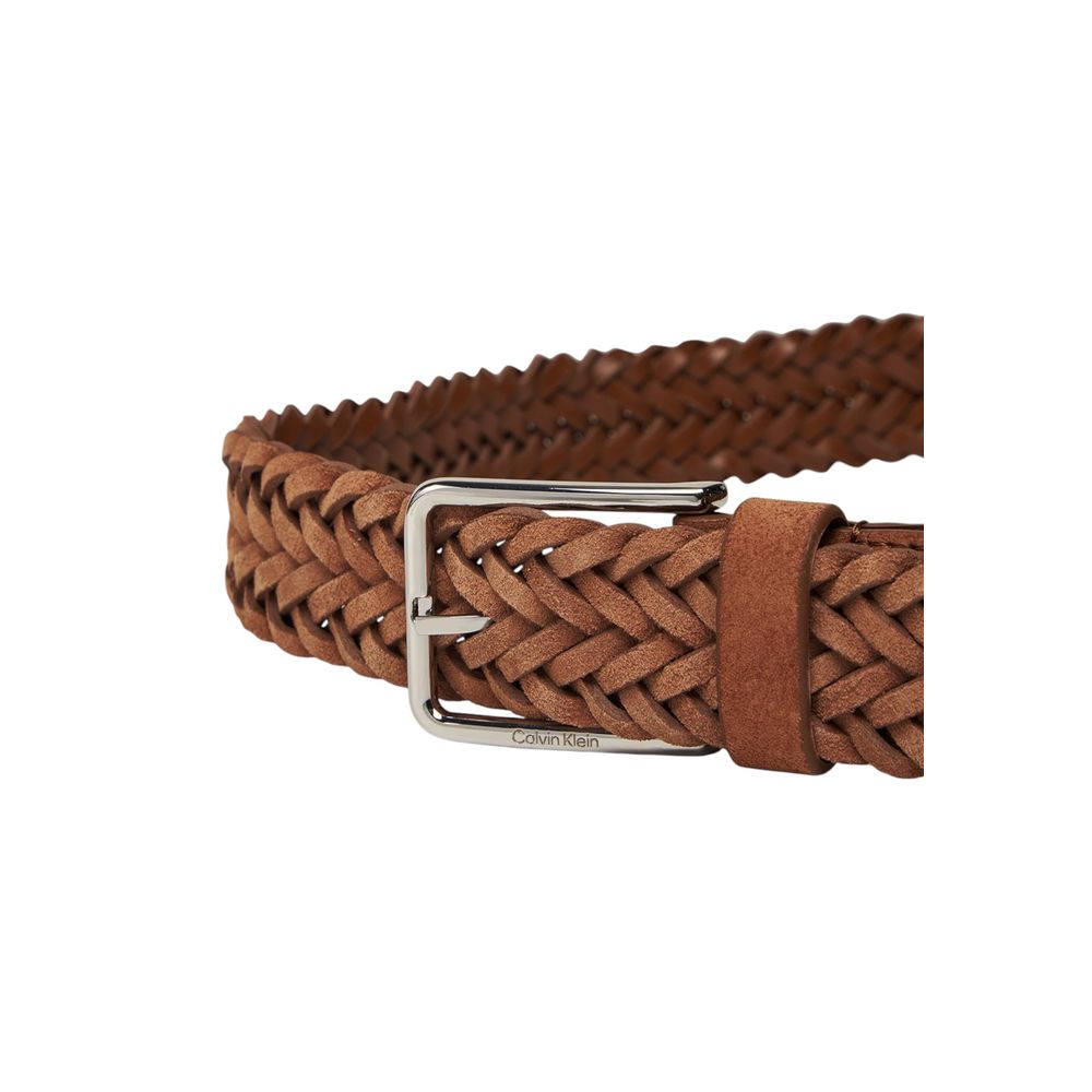 Calvin Klein Brown Leather Belt - ACCEXO