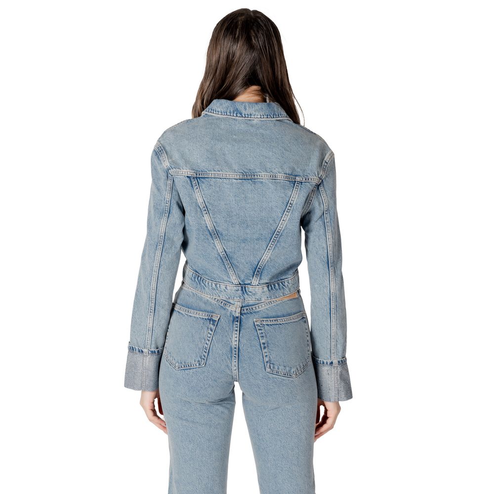 Only Light Blue Organic Cotton Jackets & Coat - ACCEXO