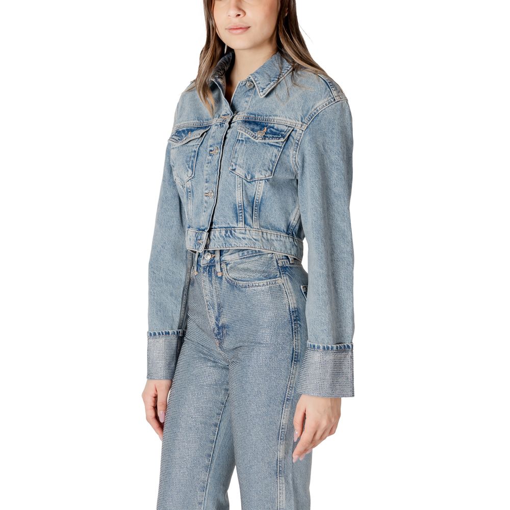 Only Light Blue Organic Cotton Jackets & Coat - ACCEXO